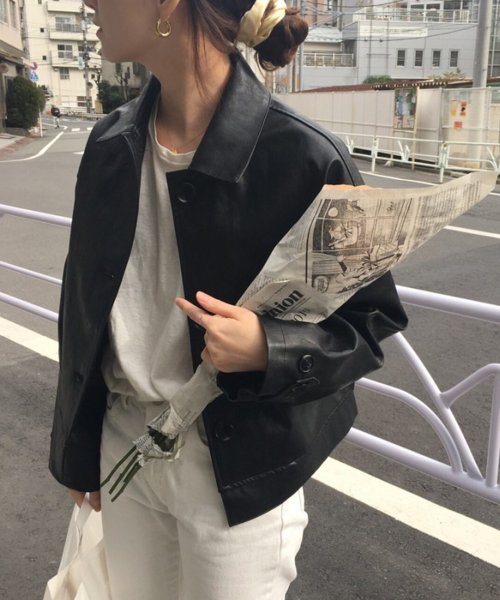 セール 韓国風フェイクレザージャケット レディース ジャケット Aimoha アイモハ Aimoha D Fashion セール 韓国風フェイクレザージャケット レディース ジャケット Aimoha アイモハ Aimoha D Fashion
