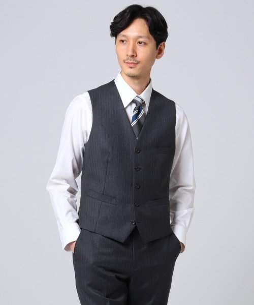 【Sサイズ～】シャドーオルタネイトストライプ ベスト