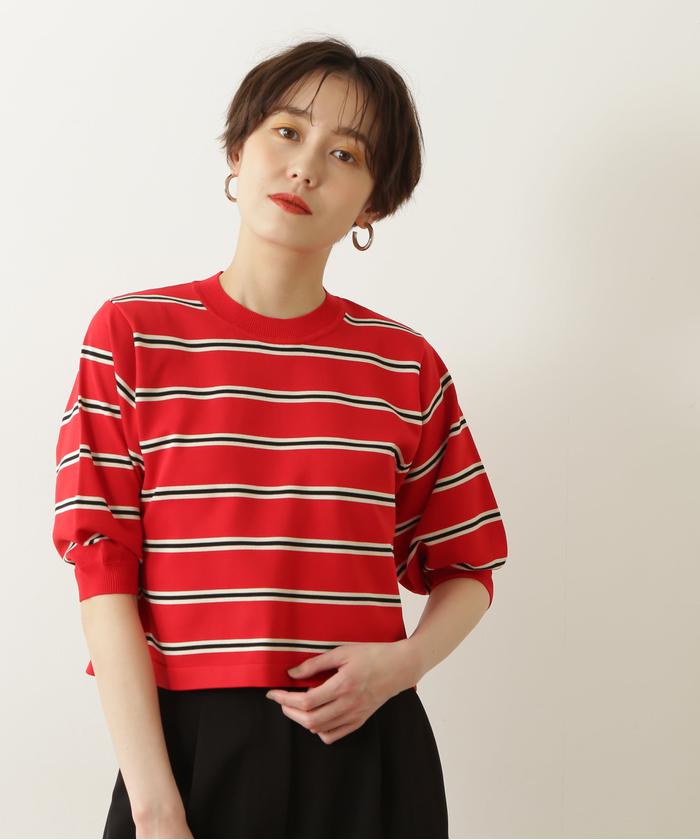 翌日発送 ナチュラルビューティーベーシック ボーダー Tシャツ 翌日発送 ナチュラルビューティーベーシック ボーダー Tシャツ