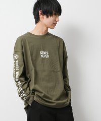 KENES GRAFFITI/袖プリントロングTシャツ/504543353