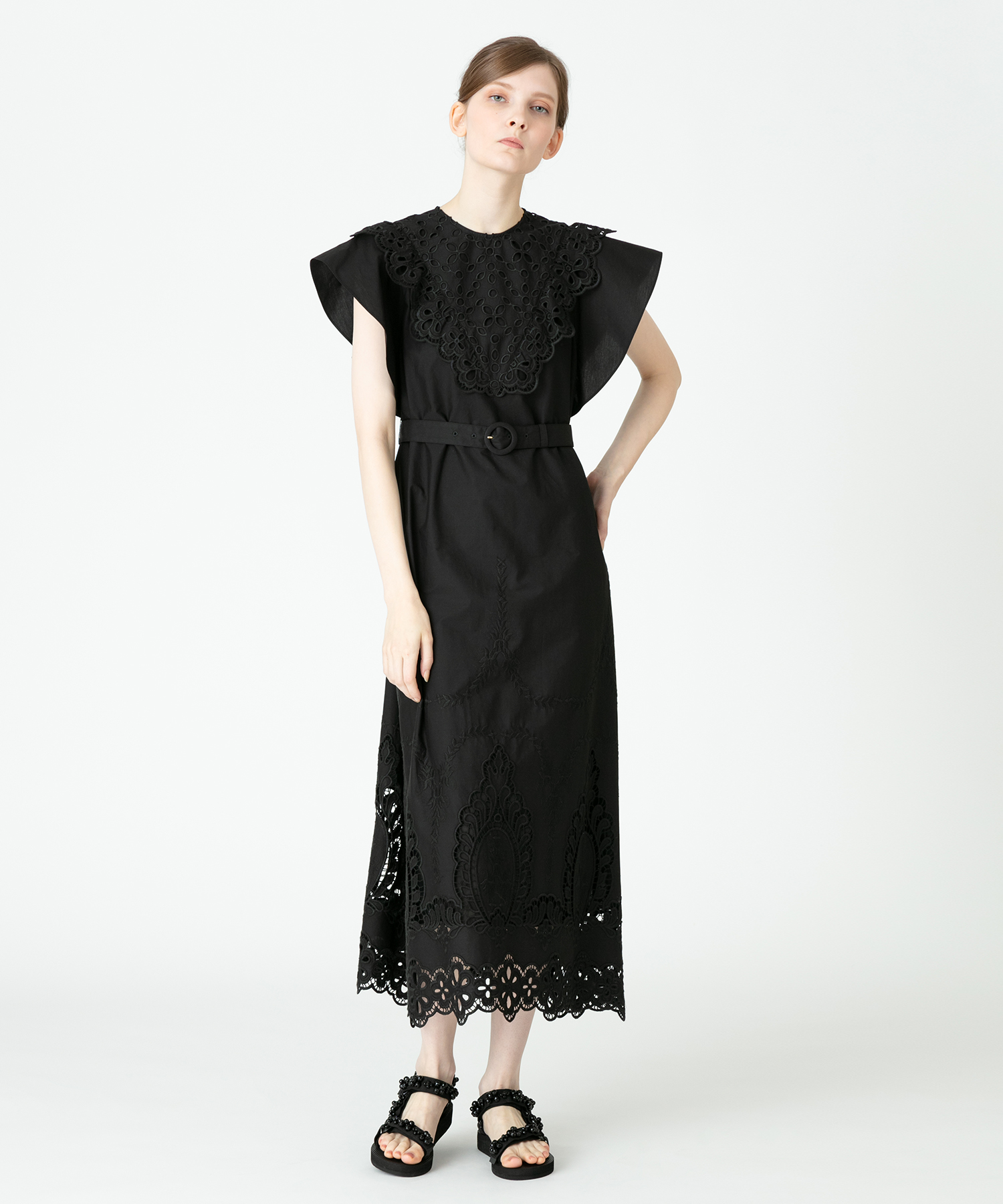 LOULOU WILLOUGHBY】パネル刺繍コットンワンピース fewo-pixner.de
