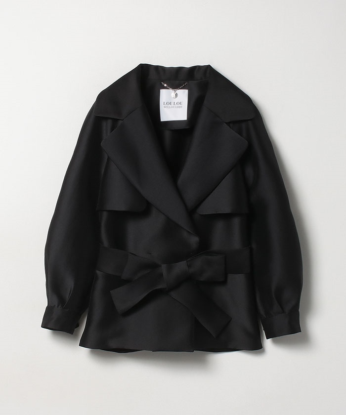 LOULOU 新品未使用タグなし ショートパフスリーブトレンチ