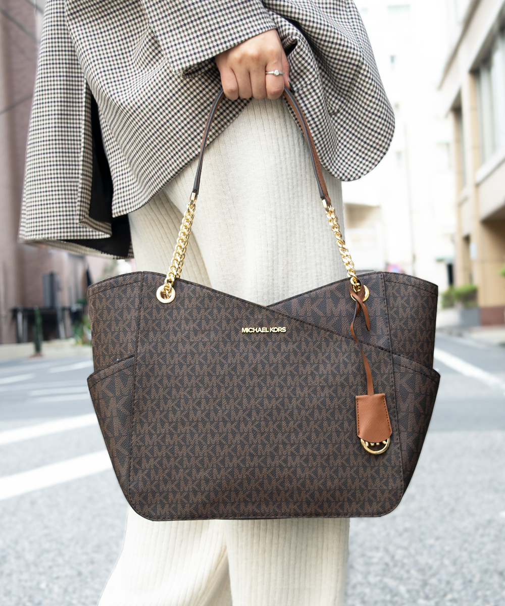 Michael Kors マイケルコース JET SET LARGE TOTE A4可(504539316