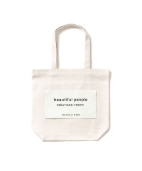 beautiful people/ビューティフルピープル トートバッグ beautiful people big name tote A4 通学 布 コットン 511901 611901/504550790