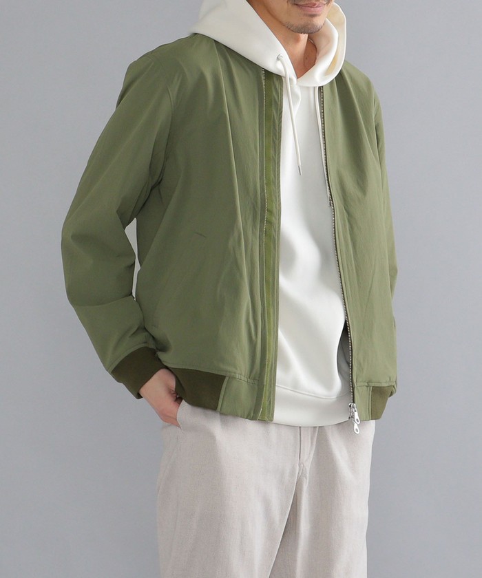 セール】SHIPS:〈撥水〉4WAY ストレッチ リブ ブルゾン(504550873) | シップス メン(SHIPS MEN) - d fashion