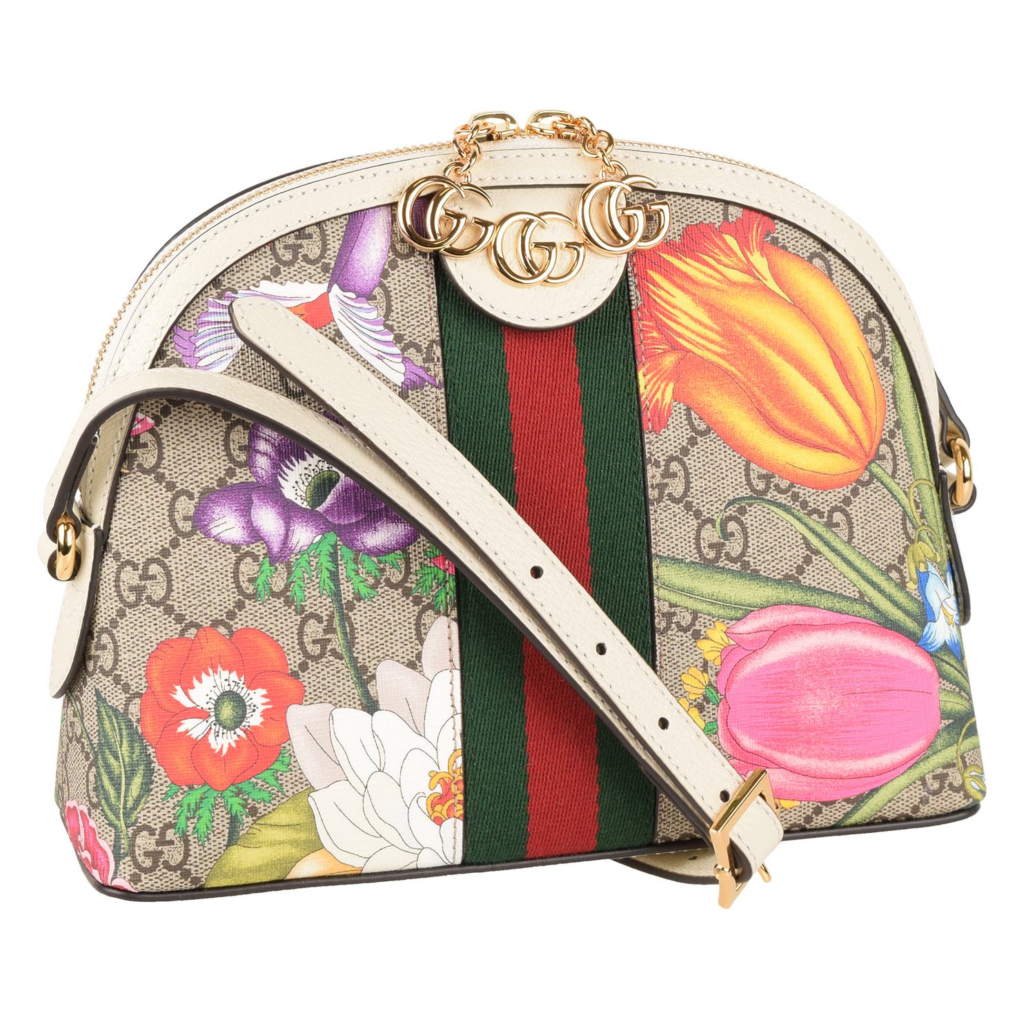 Ladies ophidia gg flora shoulder bag sale
