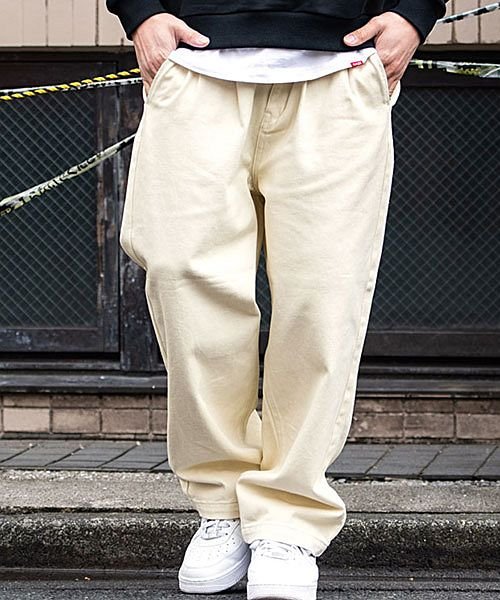 Cavaria ヘヴィーオンス2タックワイドパンツ メンズ ブランド パンツ ボトムス カラーパンツ ワイド ヘビーオンス ヘヴィーオンス 2タック タック ト キャバリア Cavaria D Fashion