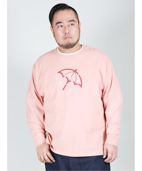 クーポン 大きいサイズ アーノルドパーマー Arnold Palmer 胸プリント クルーネック長袖ｔシャツ グランバック Grand Back D Fashion