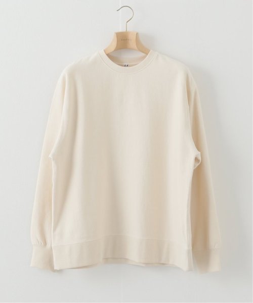 【ETS.MATERIAUX / マテリオ】クルーネック スウェット
