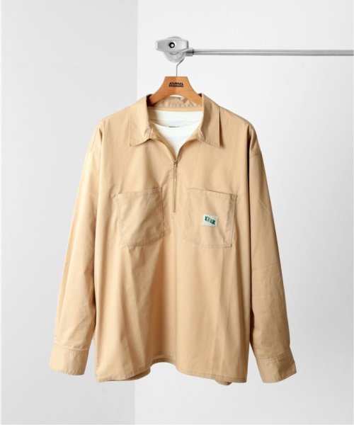【KEY/キー×JOURNAL STANDARD】別注 ハーフジップ カラーシャツ