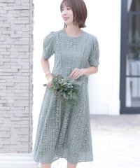 PourVous/プールヴー PourVous 結婚式パーティードレスロングと袖あり総レース大きいサイズフォーマル ワンピース 20代 30代 40代/504527156