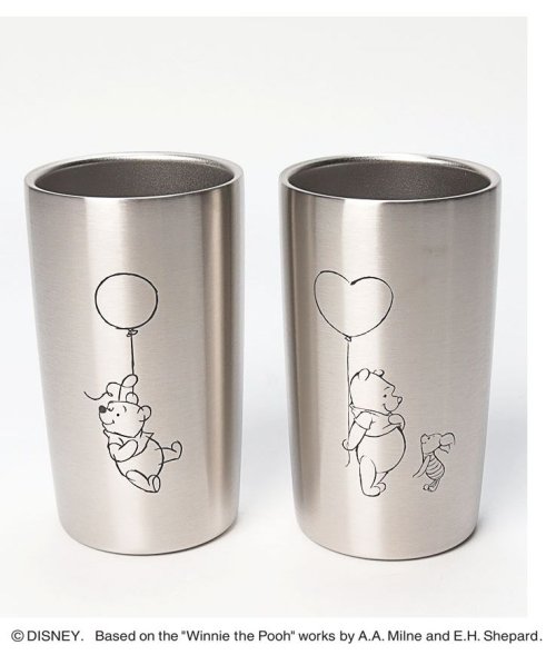 セール Off ディズニー くまのプーさん風船柄 ステンレス真空タンブラー300ml 2個セット ディズニー Disney D Fashion