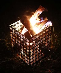 S'more/スモア S'more 【smore/ 和柄4面焚火台】 焚き火台＆網天板＆収納袋セット/504561807
