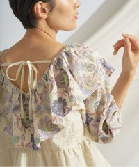 GRACE CONTINENTAL/フリル刺繍トップ/504565529