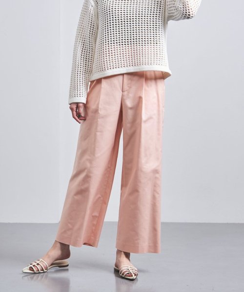 ＜UNITED ARROWS＞C/PU タック ワイドパンツ W