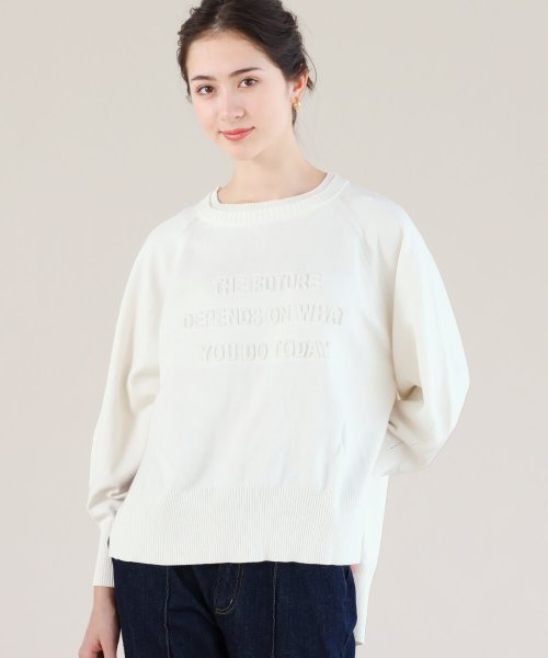 SCOTCLUB バックラインエンボスロゴニット