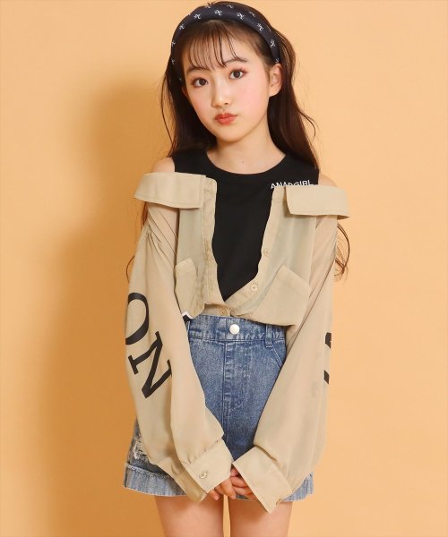 セール 肩アキシアーシャツトップス アナップガール Anap Girl D Fashion