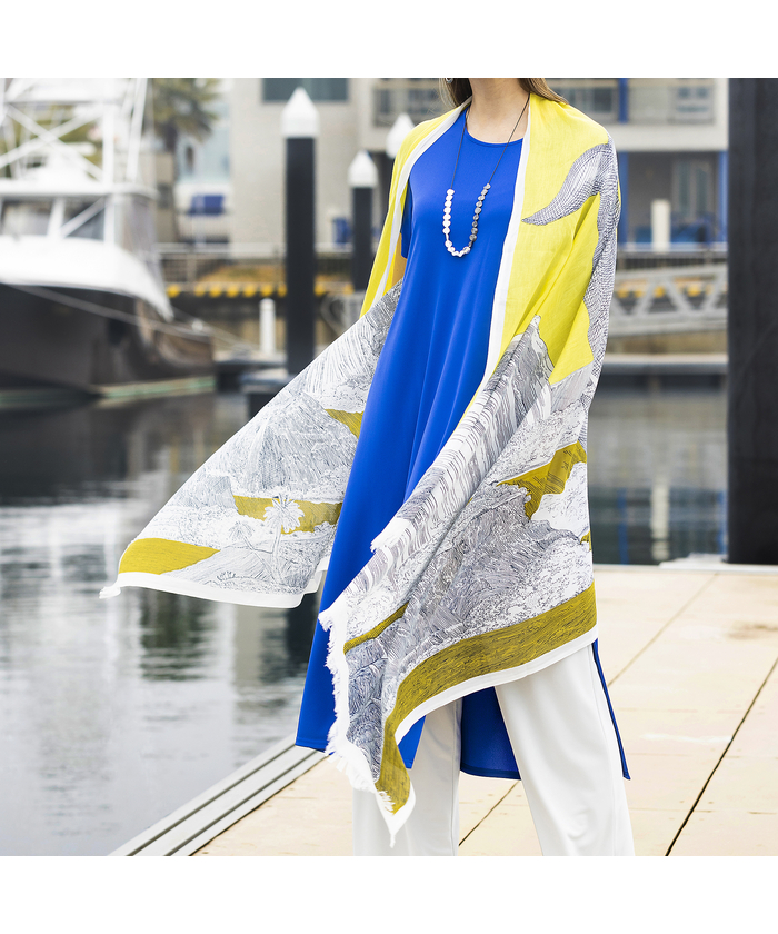 イヌイトゥーシュ クジラプリントストール