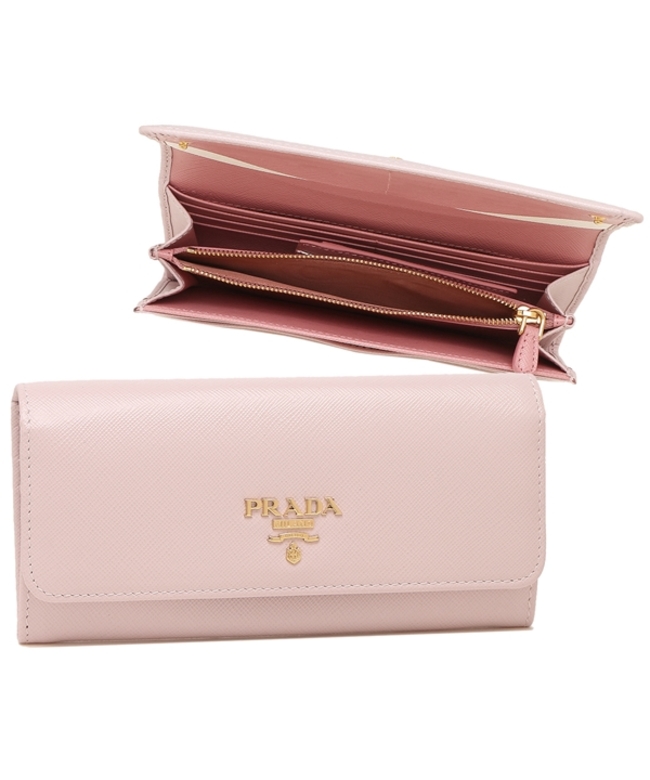 セール 15%OFF】プラダ 長財布 サフィアーノマルチカラー ピンク