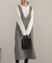 PourVous/プールヴー PourVous 裏起毛Vネックカットワンピース フォーマル ワンピース パーティードレス 20代 30代 40代/504564805
