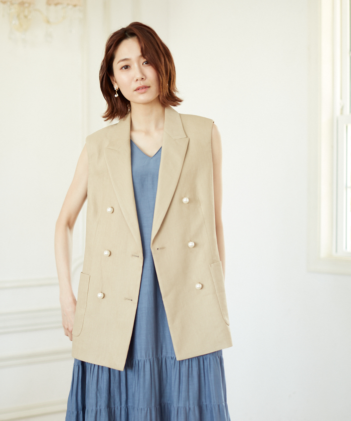 セール】ストレッチリネンジレ(504565553) | アナイ(ANAYI) - d fashion
