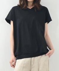 felt maglietta/コットンフライスVネックフレンチTシャツ/504569818