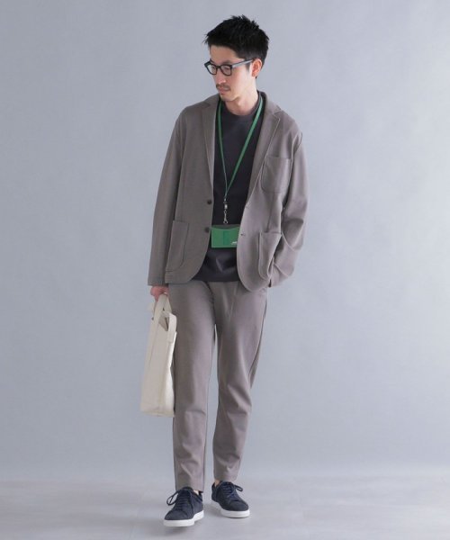 *SHIPS: ストレッチ ジャージー セットアップ (ジャケット+イージーパンツ)