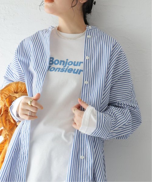 ストライプワイドシャツ