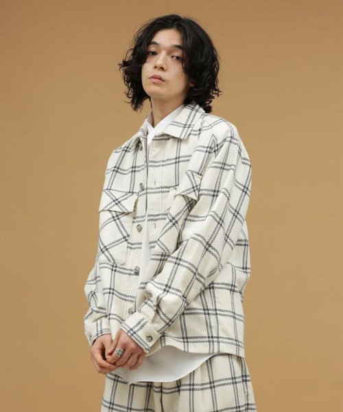 Lb 03 刺し子ビックポケットブルゾン ナノ ユニバース Nano Universe D Fashion
