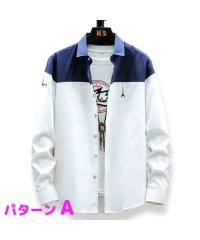 MOWMOW FASHION/メンズ シャツ 長袖 薄手シャツ さわやか系 春物 秋物 カジュアルシャツ カッターシャツ スリムシャツ アメカジ/504571372