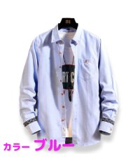 MOWMOW FASHION/メンズ シャツ 長袖 薄手シャツ シンプル系 春物 秋物 カジュアルシャツ カッターシャツ スリムシャツ アメカジ/504571374