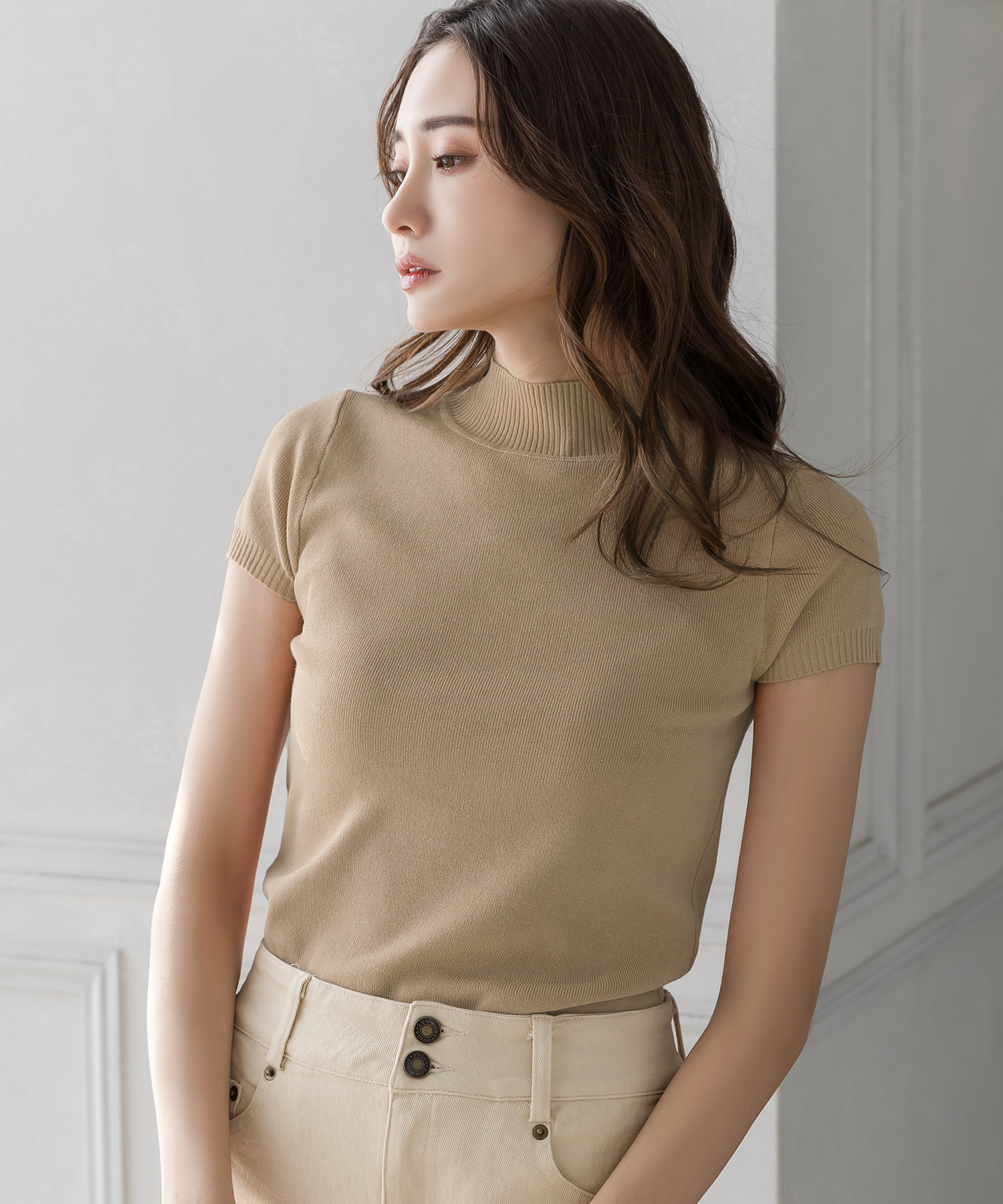 ジュリアブティック JULIA BOUTIQUE ベーシックハイネック半袖