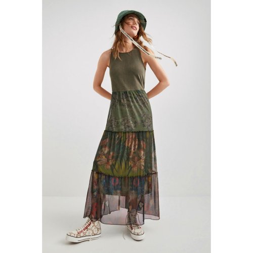 セール プリント ロングワンピース デシグアル Desigual D Fashion