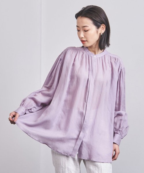 <UNITED ARROWS>RAMIE/CE ギャザー ボリュームスリーブ ブラウス W†