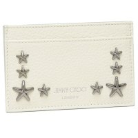 JIMMY CHOO/ジミー チュー JIMMY CHOO カードケース ディーン ホワイト メンズ レディース JIMMY CHOO DEANUUF 14701368 一粒万倍日/504572638