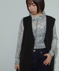 AULI/【低身長向けサイズ】デジタルシアーロングTシャツ/504574998