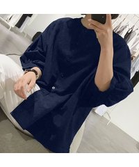 JUNOAH/ノーカラーボリュームスリーブコットンシャツ 韓国ファッション/504421430