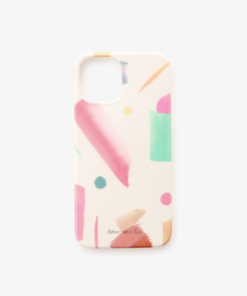水彩幾何学柄iphone12 12proケース アフタヌーンティー リビング Afternoon Tea Living D Fashion
