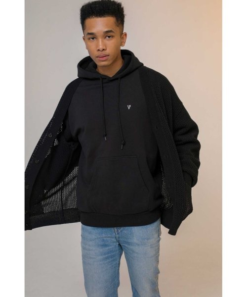 ＜monkey time＞ CTN MESH V NECK CARDIGAN/カーディガン