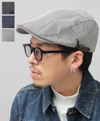 AMS SELECT/ルーベン Ruben ハンチング帽 / モナコハンチング / デニム / ヒッコリーストライプ/504576737