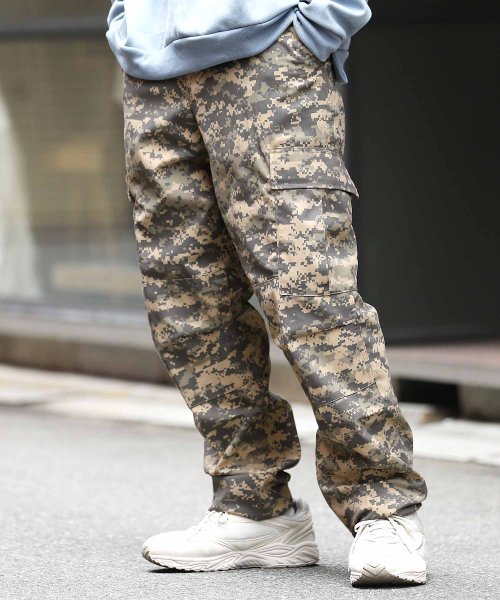 Rothco(ロスコ) Digital Camo Tactical BDU Pants◆カーゴパンツ メンズ ミリタリー ワークパンツ ワイドパンツ おしゃれ
