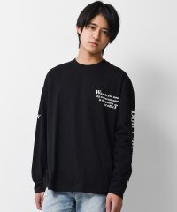 RAT EFFECT/袖プリントロングTシャツ/504576740