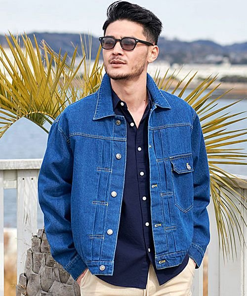 Cavaria 10ozデニムジャケット メンズ Gジャン ブランド 大人 カジュアル ファッション 1st 大きいサイズ オーバーサイズ ビッグシルエット ワ キャバリア Cavaria D Fashion