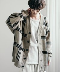Rocky Monroe/ロッキーモンロー Rocky Monroe ニットカーディガン オーバーサイズ 総柄 メンズ レディース ライトアウター ゆるニット ミドルゲージ ビッグシルエ/504578067