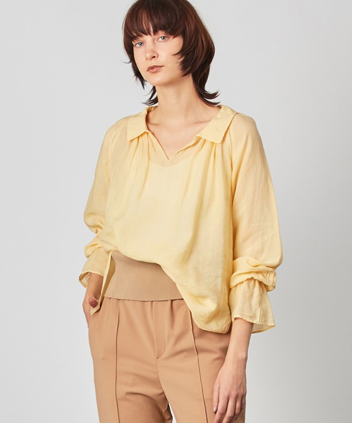 フェザーシフォンペプラムブラウス｜KarLParkLane Style ONLINE SHOP