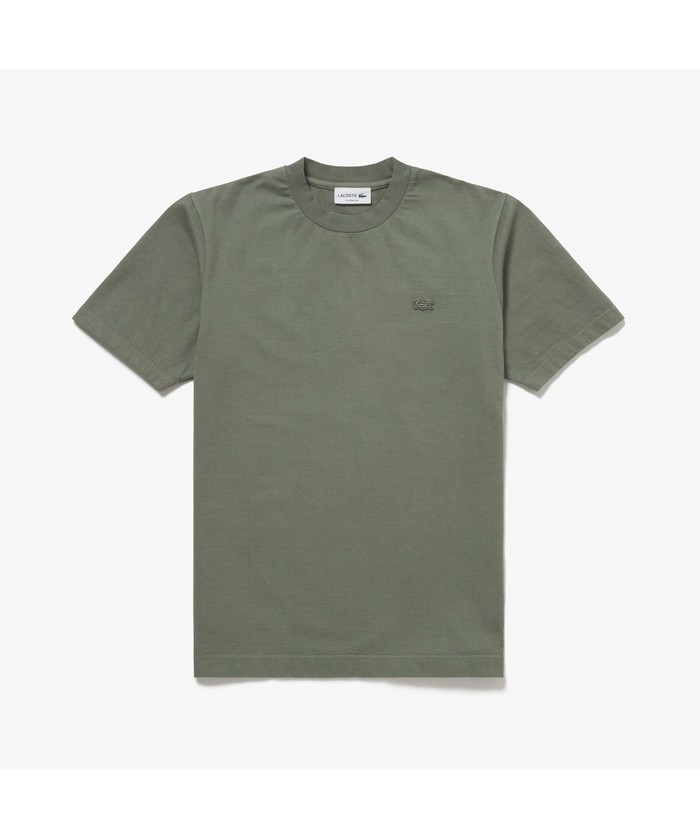 新品未使用 ラコステ tシャツ サイズ34(s) ラコステ LACOSTE ボディーサイズピグメントTシャツ(503040278