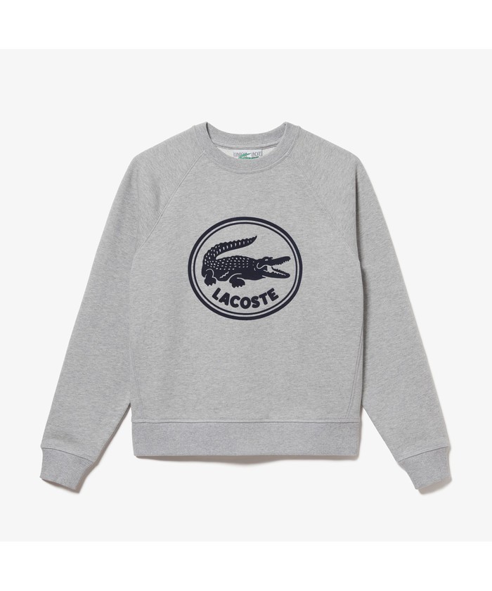 ラコステ⭐︎フロッキークロックプリントスウェットシャツ セール 30%OFF】ラコステ LACOSTE フロッキークロックプリント