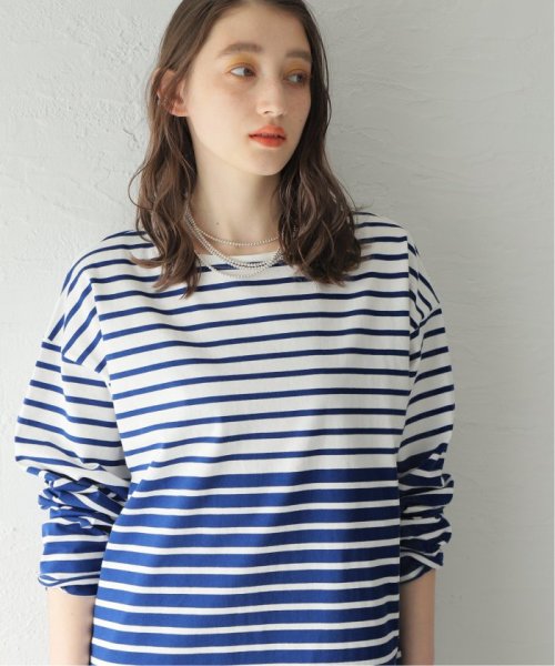 ダブルピッチボーダーロングTシャツ