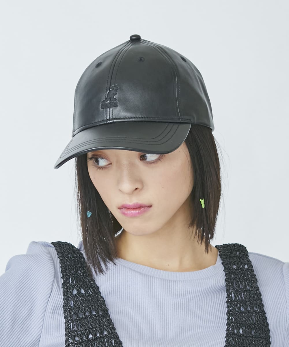 カンゴール KANGOL KANGOL SMU Faux Leather Baseball(504560768