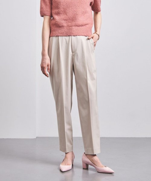 ＜UNITED ARROWS＞CU/C/PU タック テーパードパンツ B